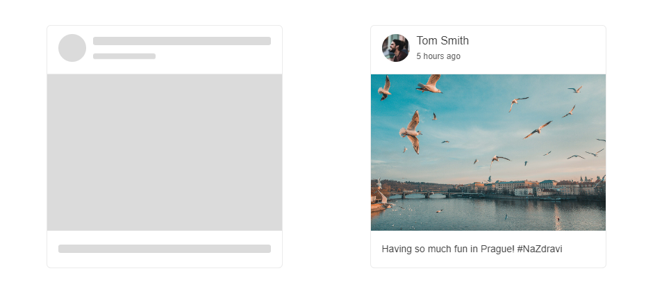 Sample Telerik UI for ASP.NET Core SkeletonContainer