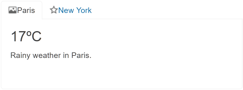 Sample Telerik UI for ASP.NET Core TabStrip