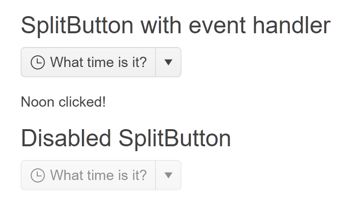 Sample Telerik UI for ASP.NET Core SplitButton