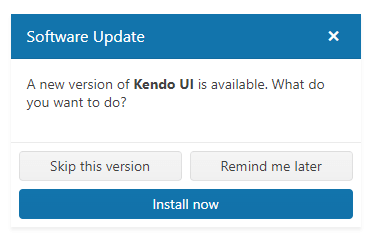 Sample Telerik UI for ASP.NET Core Dialog