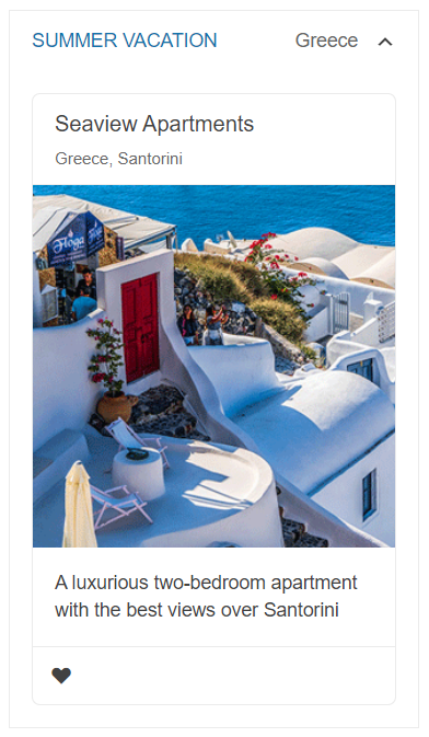 Sample Telerik UI for ASP.NET Core ExpansionPanel