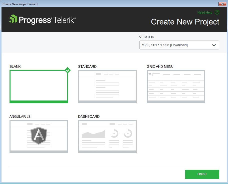 UI for ASP.NET MVC A new Kendo UI Project Wizard
