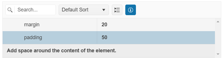 UI for ASP.NET MVC PropertyGrid Details box