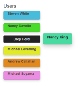 Sample Telerik UI for ASP.NET MVC Sortable
