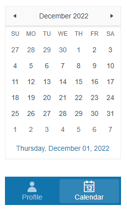 Sample Telerik UI for ASP.NET MVC BottomNavigation