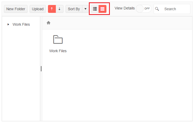 Blazor FileManager Views