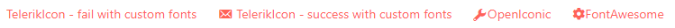 custom font icons success