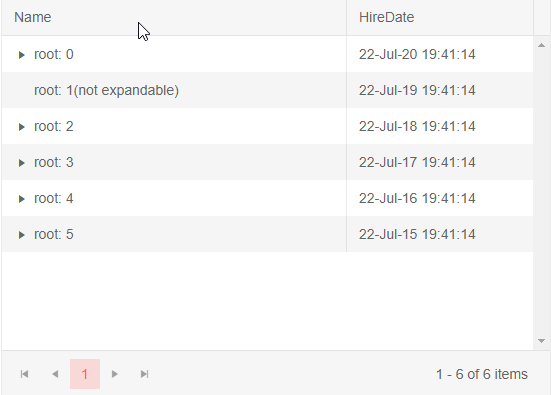 Load flat data on demand in treelist
