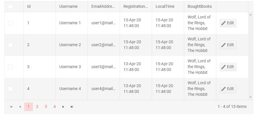 screenshot of autogenerated columns and checkbox column