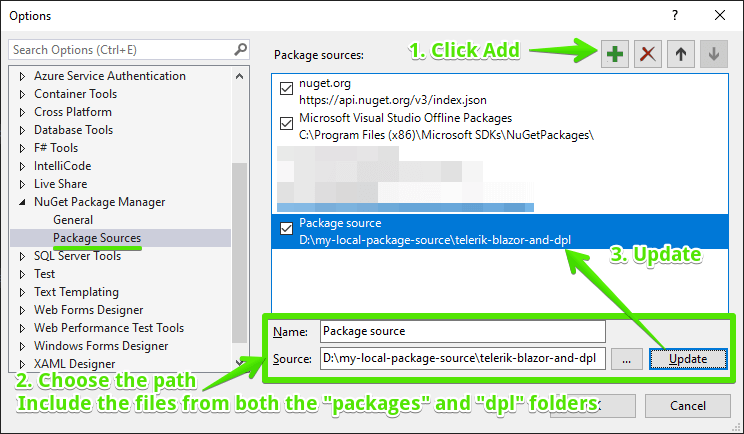 Blazor Create Local Nuget Feed