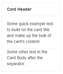 Nested CardSeparator