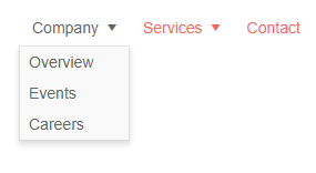 Blazor Menu Hierarchical Data Overview