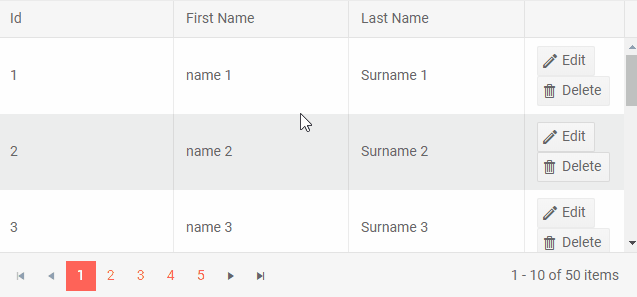 Blazor Grid Column Reorder Preview