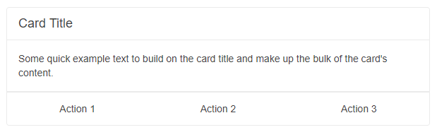 Action buttons with stretched layout