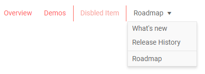 menu data binding example