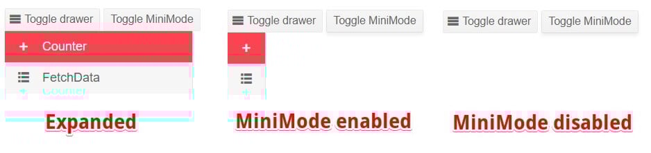 drawer expanded example