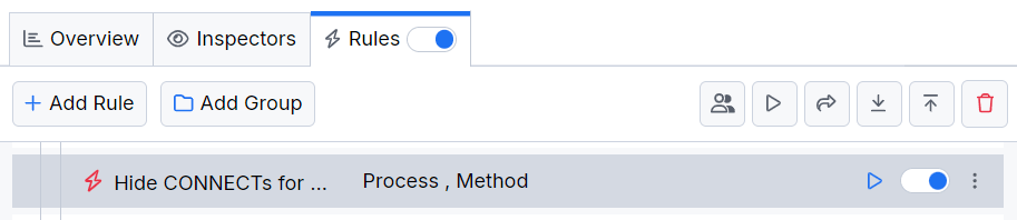 Activating the "Hide CONNECT Tunnels" rule