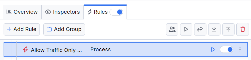 Activating the "Allow Traffic from Specific Processes" rule