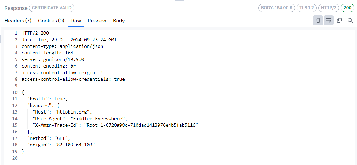 Raw Inspector with decoded content