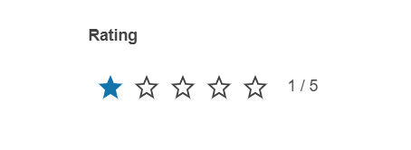 Kendo UI for jQuery Rating Overview