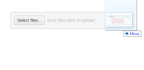 Kendo UI for jQuery Upload Pass the mouse to highlight the drop zone
