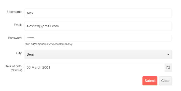 Kendo UI for jQuery Form Overview