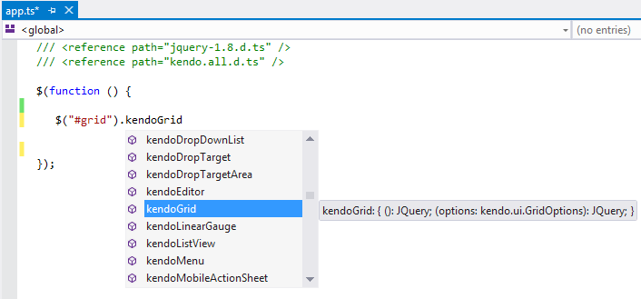 Kendo UI for jQuery All Kendo UI components