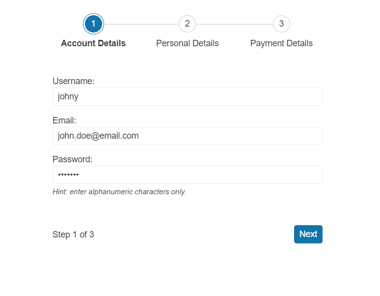 Kendo UI for jQuery Wizard Overview
