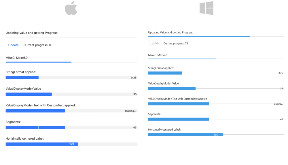 .NET MAUI ProgressBar Configuration