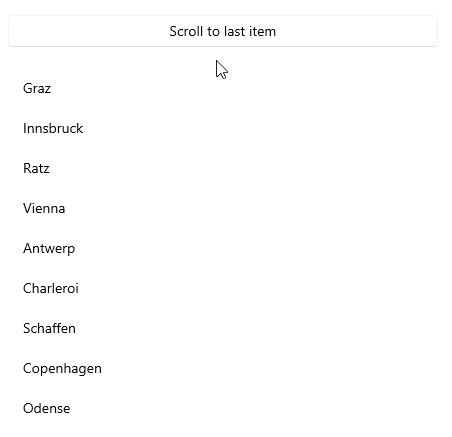 .NET MAUI CollectionView Scrolling