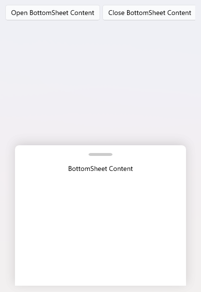 BottomSheet Getting Started