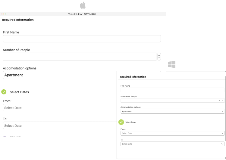 .NET MAUI DataForm Groups Configuration