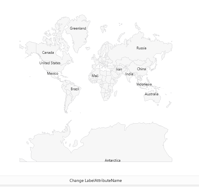 .NET MAUI Map Shape Layer Labels