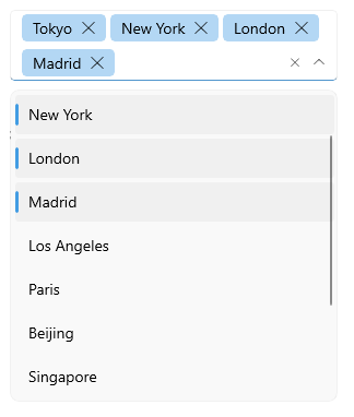 .NET MAUI ComboBox Multiple Selection