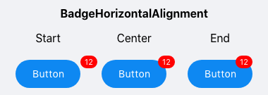 Badge Horizontal Alignment
