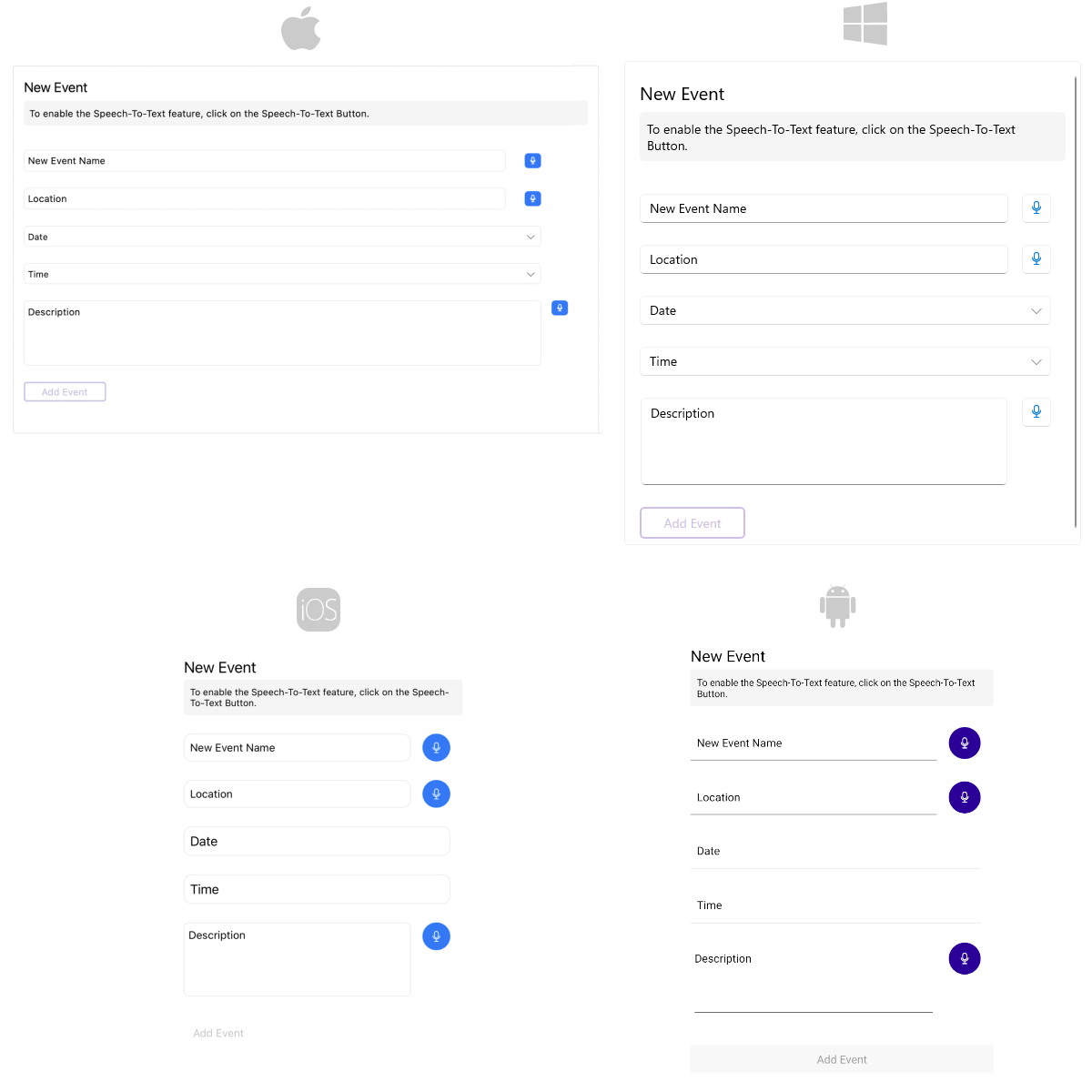 .NET MAUI SpeechToTextButton Overview