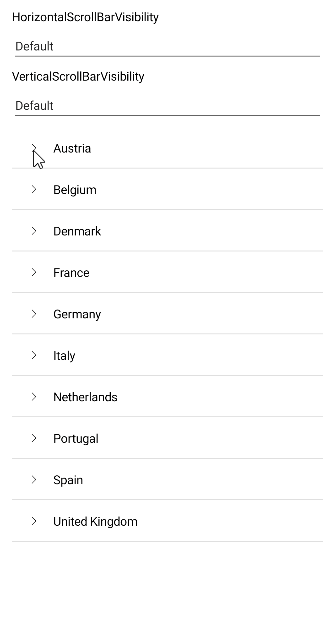 .NET MAUI TreeView Horizontal Scrolling