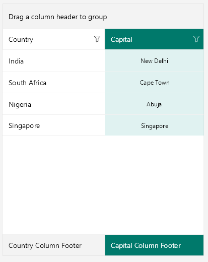 DataGrid Columns Styling