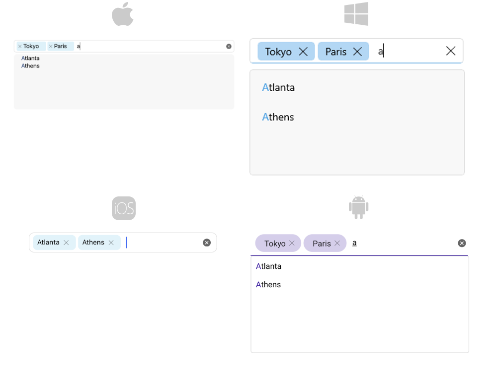 AutoComplete Tokens Support AutoComplete Tokens Support