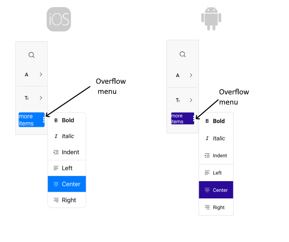 .NET MAUI Toolbar Orientation