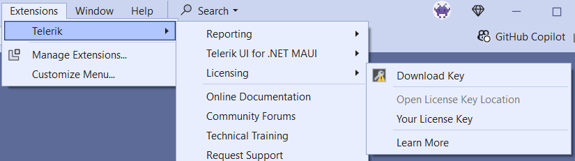.NET MAUI VS Extension License Key