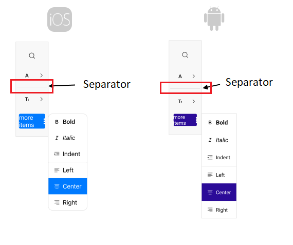 .NET MAUI Toolbar Orientation