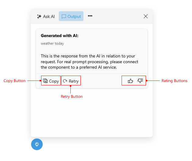Telerik UI for .NET MAUI AIPrompt Output Visual Structure