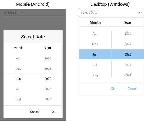 DatePicker Spinner Format