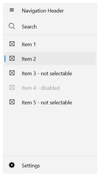 Telerik UI for .NET MAUI NavigationView Selection