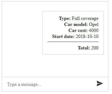 chat with custom template