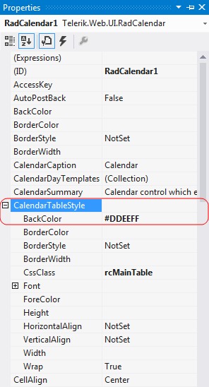 Customizing appearance