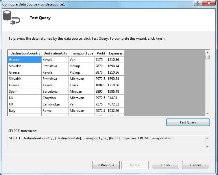 Pivot Grid-Getting Started-Binding-SQL 2