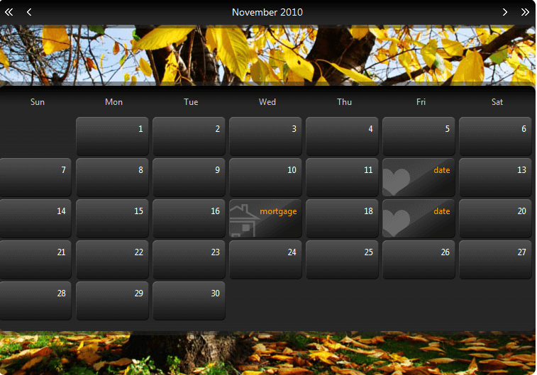 Templated RadCalendar