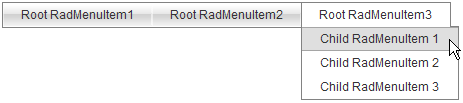 RadMenu Hierarchy of Items